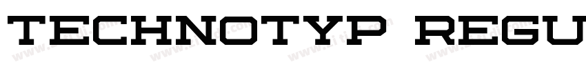 Technotyp Regular字体转换